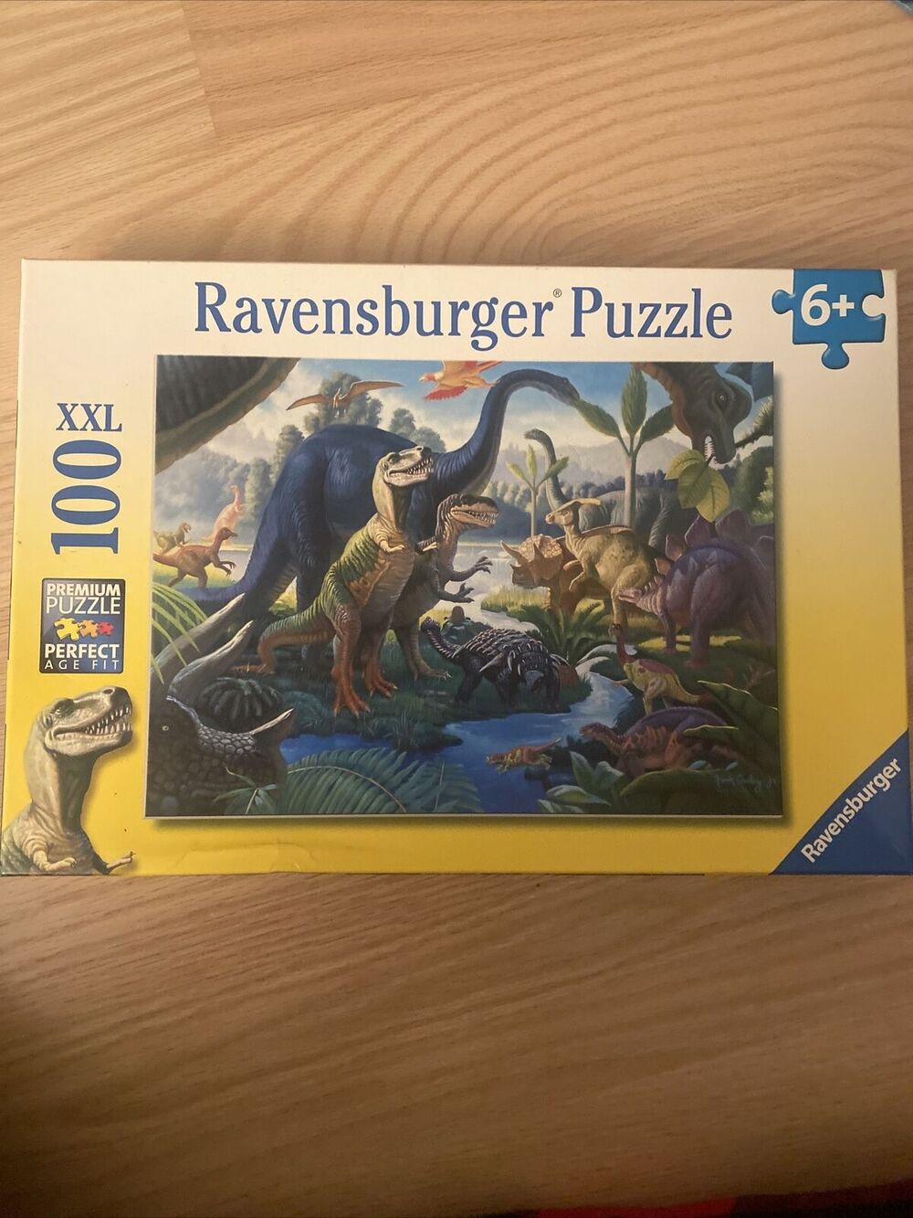 Ravensburger Land of the Giants Dinosaur Puzzle XXL Complete All 100 Pieces